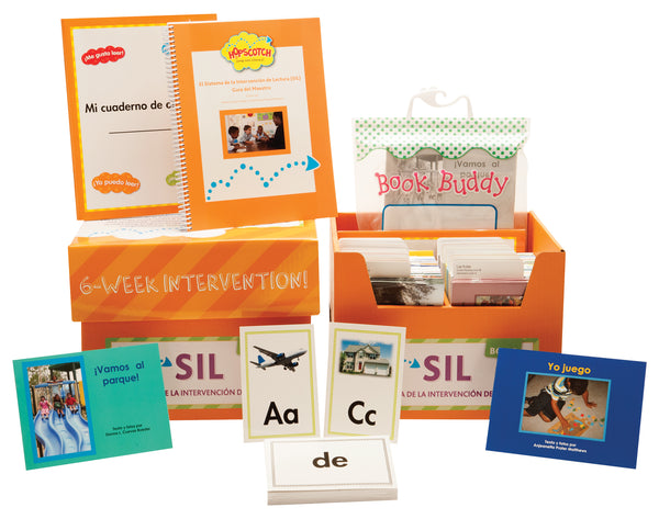 Hopscotch El Sistema de la Intervención de Lectura (SIL) - Levels A-C Orange Kit